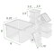 Sorbus 12-Piece Storage Set with Secure Lids - Clear Stackable Plastic Bins
